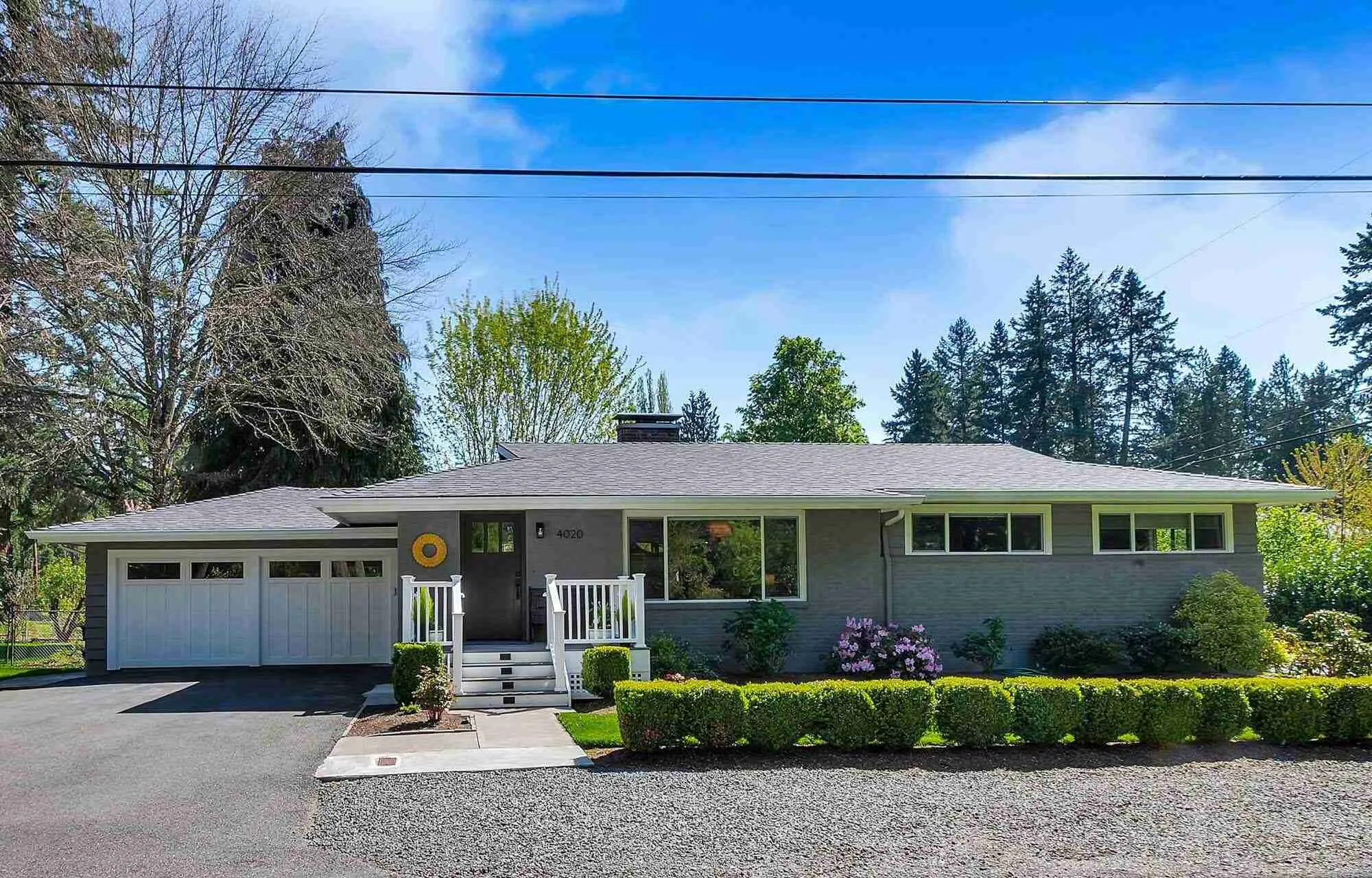 Hemlock 1961 daylight ranch exterior after a full remodel, Hillsboro Oregon
